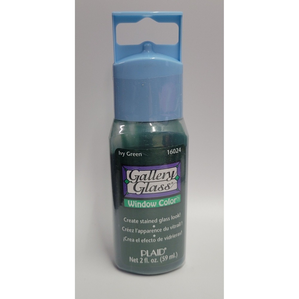 Plaid Gallery Glass Window Color Ivy Green 16024 Stained‎ Glass Paint 2oz New